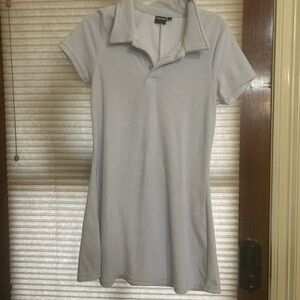 Mono B Light Blue Terry Cloth Polo Dress